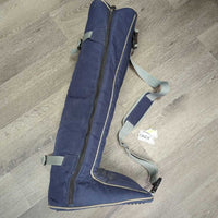 Tall Padded Boot Bag, Shoulder Strap *gc, older, dirt, stiff zippers, mnr rubs, stains, fading
