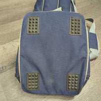 Tall Padded Boot Bag, Shoulder Strap *gc, older, dirt, stiff zippers, mnr rubs, stains, fading

