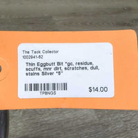 Thin Eggbutt Bit *gc, residue, scuffs, mnr dirt, scratches, dull, stains
