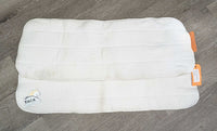 2 Fleece No Bow Leg Quilts *gc, clean, mnr stains, creases, hair, pills & rubs
