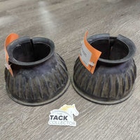 Pr Ribbed Velcro Bell Boots *gc, dirty, film
