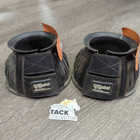 Pr Ribbed Velcro Bell Boots *gc, dirty, film

