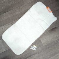 1 Fleece No Bow Leg Quilt *gc, clean, repairs, thin, mnr hair, stains, creases, v.pilly
