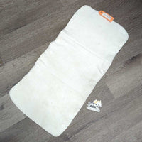 1 Fleece No Bow Leg Quilt *fair, clean, dingy, thin, stretched, mnr hair, stains, folds, creases, v.pilly
