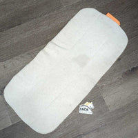 1 Fleece No Bow Leg Quilt *fair, clean, undone stitching, dingy, thin, stretched, mnr hair, stains, creases, v.pilly
