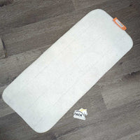 1 Fleece No Bow Leg Quilt *gc/fair, clean, dingy, thin, mnr hair, stains, creases, pilly, threads
