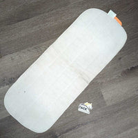 1 Fleece No Bow Leg Quilt *gc/fair, clean, dingy, thin, mnr hair, stains, creases, pilly, threads
