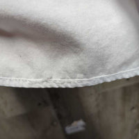 SS Show Shirt, snap collar, add on velcro *gc, older, dingy, seam puckers, crinkles
