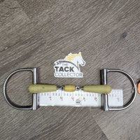French Link Hunter D Ring, center roller *vgc/xc, stains, rubs, discolored
