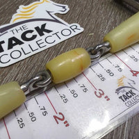 French Link Hunter D Ring, center roller *vgc/xc, stains, rubs, discolored
