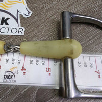 French Link Hunter D Ring, center roller *vgc/xc, stains, rubs, discolored

