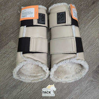 Front & Hind Lined Closed Boots *gc, clean, v.clumpy, pilly, stains, dingy, mnr hair, cuts, threads
