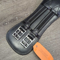 Wide Flat Padded Short - Dressage Girth, els *xc/like new, clean, v.mnr film
