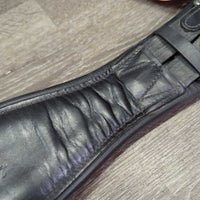 Padded Short - Dressage Girth, 2x els *gc/fair, clean, older, stretched/pulled elastic, v.faded, dry & cracking
