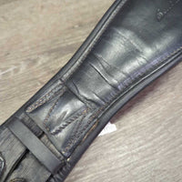 Padded Short - Dressage Girth, 2x els *gc/fair, clean, older, stretched/pulled elastic, v.faded, dry & cracking
