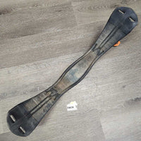 Padded Short - Dressage Girth, 2x els *gc/fair, clean, older, stretched/pulled elastic, v.faded, dry & cracking
