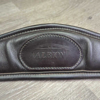 Padded Leather Girth, 2x els *vgc, clean, mnr rubs, scuffs, creases & residue
