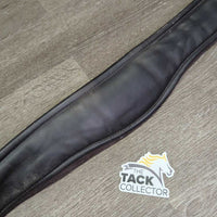 Padded Leather Girth, 2x els *vgc, clean, mnr rubs, scuffs, creases & residue
