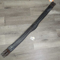 Padded Leather Girth, 2x els *vgc, clean, mnr rubs, scuffs, creases & residue

