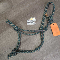 Thick Stiff Nylon Rope Halter *xc/like new, shortened knot
