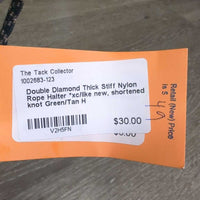 Thick Stiff Nylon Rope Halter *xc/like new, shortened knot

