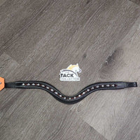 Padded Leather "U" Shaped Bling Browband, bag *new
