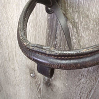 Rsd Bridle *gc/fair, NO Flash, scratches, creases, scrapes, rubs, UNSTITCHED cheek , stiff
