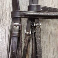 Rsd Bridle *gc/fair, NO Flash, scratches, creases, scrapes, rubs, UNSTITCHED cheek , stiff
