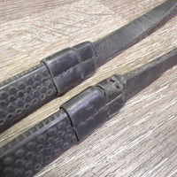 Thick Rubber Reins, Buckles *gc, mnr dirt?residue, dry, stiff & faded
