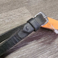 Thick Rubber Reins, Buckles *gc, mnr dirt?residue, dry, stiff & faded
