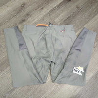 Full Seat Sticky Breeches *gc, pills, rubs, stains, seat: v.rubbed & pilly, unstitched seam, older, puckered, curled waist
