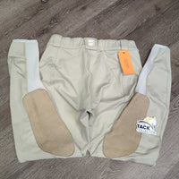 Breeches *gc, pills, stains, puckers, snags, seat rubs & pills, unstiched seam edge
