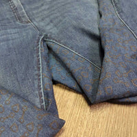 Full Seat Sticky Hvy Denim Breeches *vgc, mnr seam puckers, rubs, stains?, older
