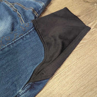 Full Seat Sticky Hvy Denim Breeches *vgc, mnr seam puckers, rubs, stains?, older
