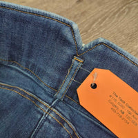 Full Seat Sticky Hvy Denim Breeches *vgc, mnr seam puckers, rubs, stains?, older
