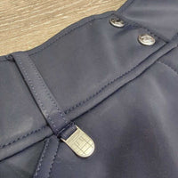 Winter Full Seat Sticky Fleece Lined Breeches *gc, clean, clumpy, seam puckers, faded? mnr hair, stretched/pulled spots
