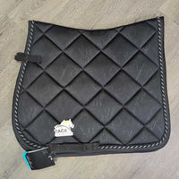"Capsule Collection" Satin Quilt Jumper Saddle Pad, piping, tabs, embossed *new, tags

