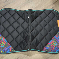 Quilt Jumper Saddle Pad, 1x piping *xc, mnr hair, threads
