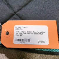 Quilt Jumper Saddle Pad, 1x piping *xc, mnr hair, threads
