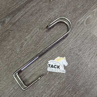 Metal Wire Bridle Hook *gc, clean, scuffs, rust, residue
