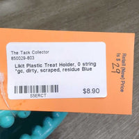 Plastic Treat Holder, 0 string *gc, dirty, scraped, residue
