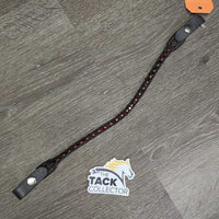 Narrow Snap On Leather "U" Shaped Bling Browband *vgc, mnr film
