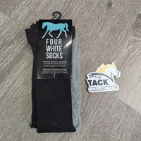 3 x Pr Tall Socks, pkg *new
