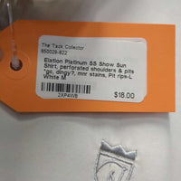 SS Show Sun Shirt, perforated shoulders & pits *gc, dingy?, mnr stains, Pit rips-L
