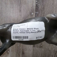 #62032 Black Blanket Appaloosa, 0 foal *vgc, mnr scuffs, residue
