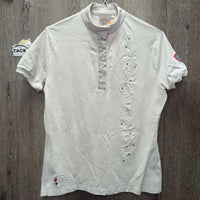 SS Show Shirt, bling *gc, curled edges, mnr stains, dingy
