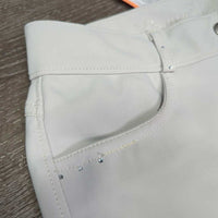 Euro Seat Breeches, Bling *gc, stains, v.discolored & stained seat & legs
