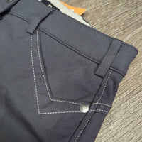 Euro Seat Breeches *gc, cut tag, seam puckers, stains, dirt?, puckers, pilly inside, older
