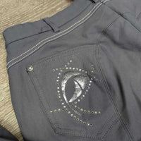 Euro Seat Breeches *gc, cut tag, seam puckers, stains, dirt?, puckers, pilly inside, older
