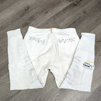 Euro Seat Sticky Breeches, bling *gc, mnr stains, dingy, seam puckers, discolored seat & legs
